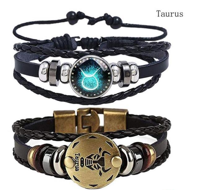 Twelve Constellations Bracelet for Men and Women Jewelry Handrope Chaozhou Nocturnal Personality Hand String for Couple''s Bracelet Birthday Gift
