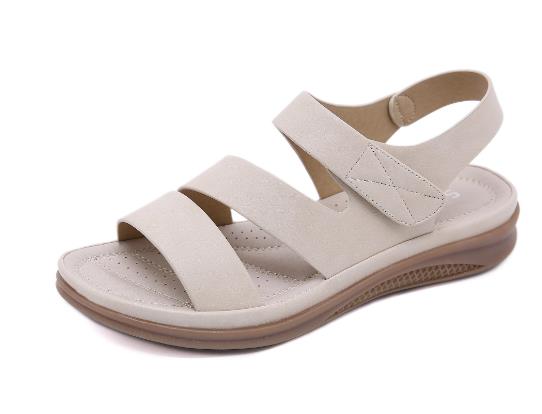 Women's sandals casual lightweight large size retro wedge heel comfortable sandals