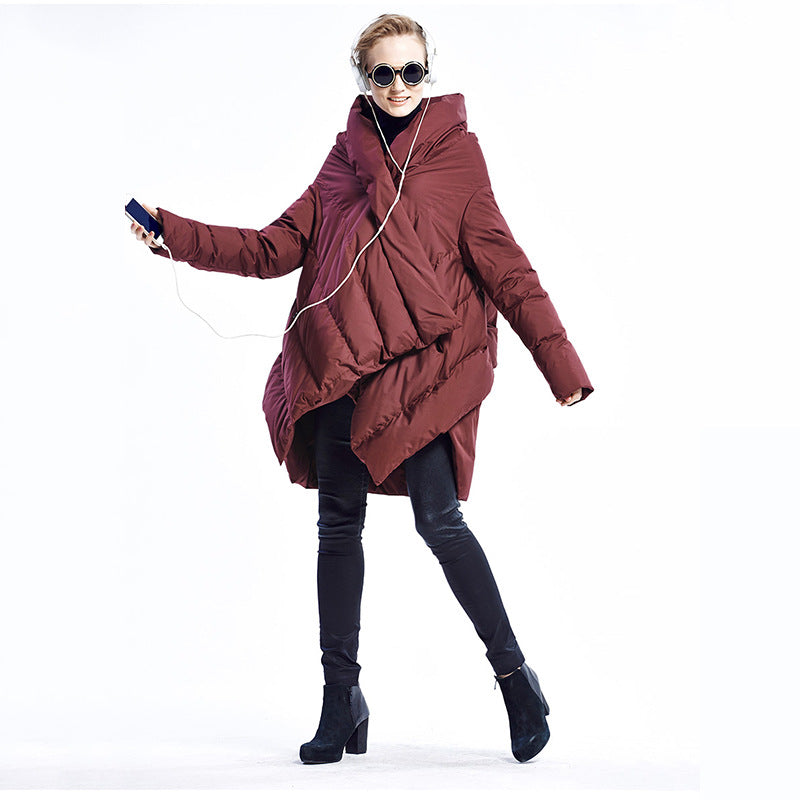 Cappotto Oversize per il tempo libero del pendolare allentato dello scialle del piumino delle nuove donne invernali 2024