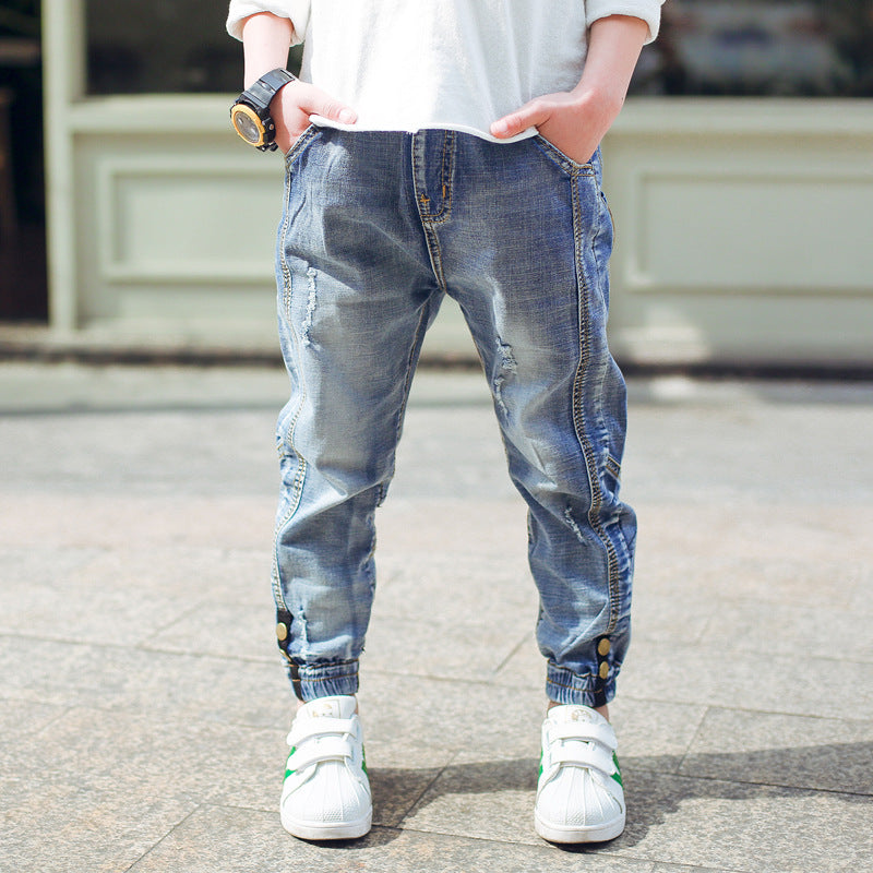 Boys Spring And Autumn Jeans