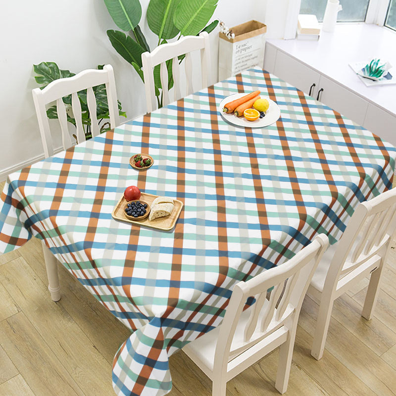 Printed tablecloth tablecloth PEVA/EVA material waterproof and oil-proof composite tablecloth embossed lock edge processing