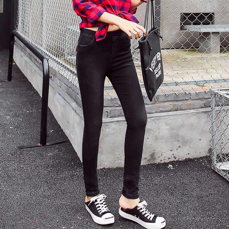 2020 autumn classic washed jeans, small jeans, ladies pants wholesale manufacturers