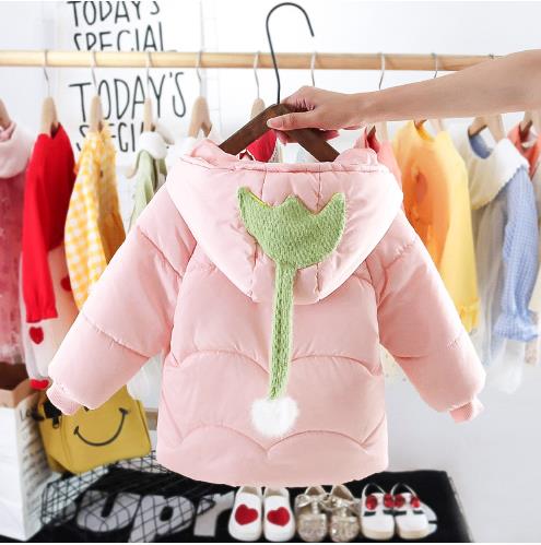 High Quality Baby Girl Bow Tie Hooded Cute