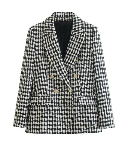 WOLFF trendiger Blazer mit Karomuster