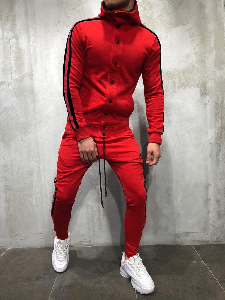 Spring and fall casual sports suit plus men's hoodie fashion suit