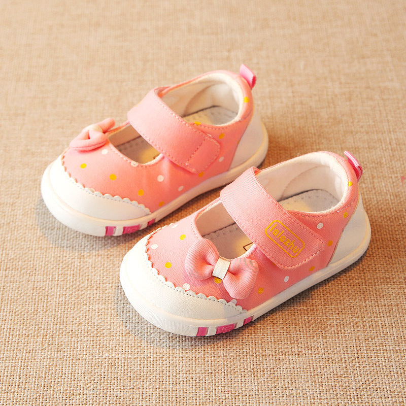 New spring and autumn square mouth little princess toddler shoes infant children's girls baby shoes