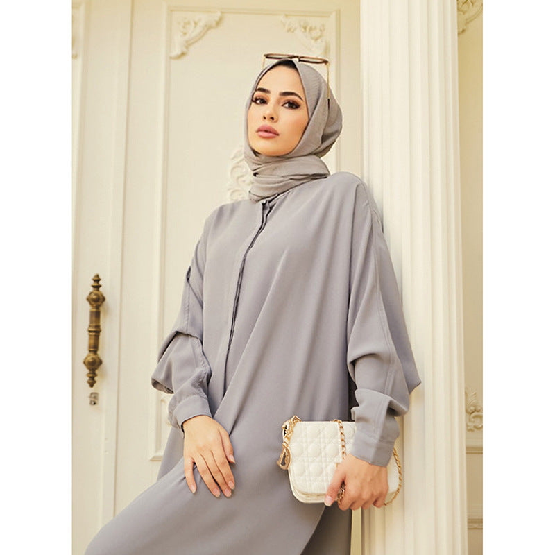 muslim Robe abaya Costume muslim fashion Bat Sleeve Long Southeast Asian Cross-border Foreign Trade