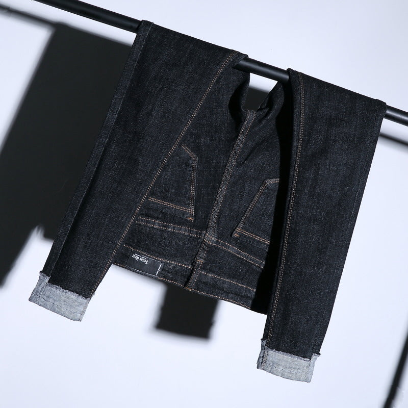In the spring of new high waisted skinny jeans nine Korean curling pants jeans