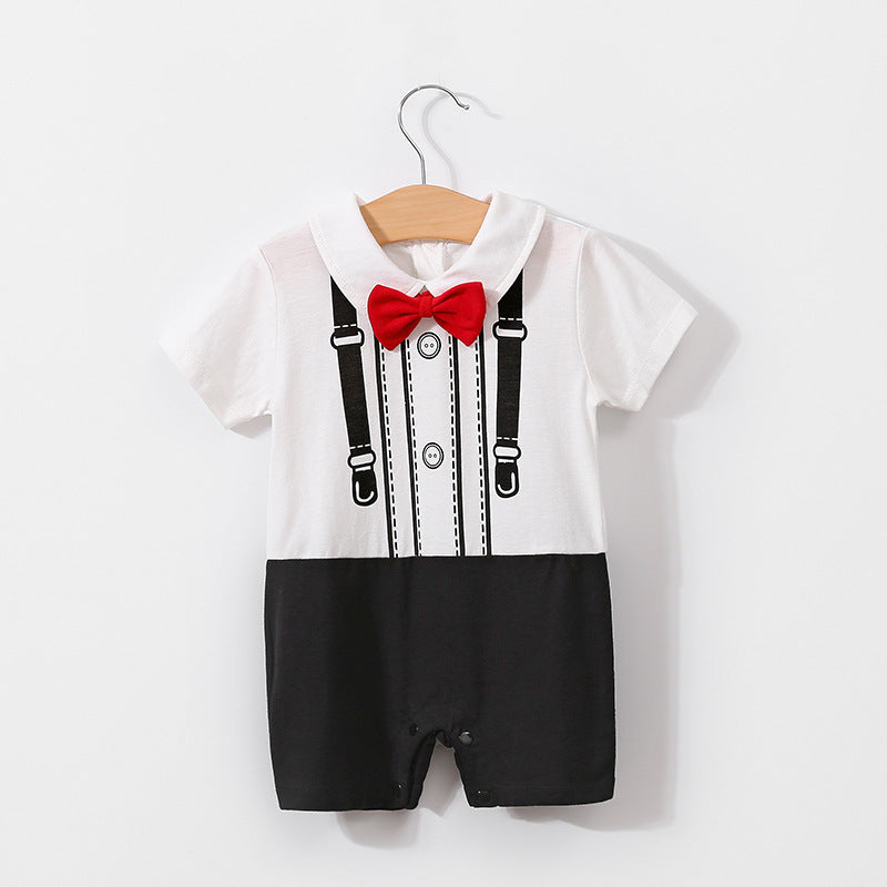 Baby summer short-sleeved jumpsuit