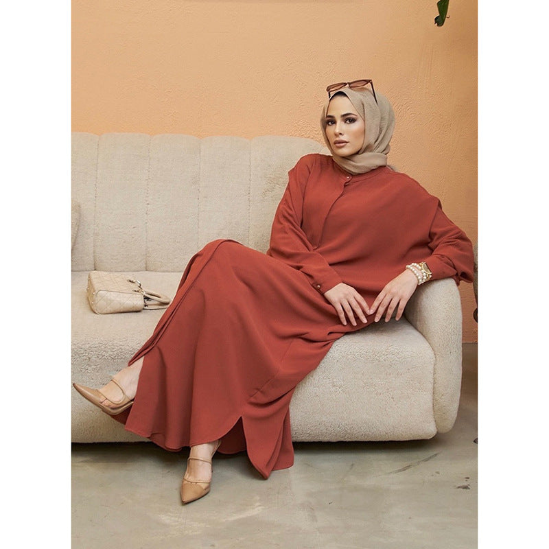 muslim Robe abaya Costume muslim fashion Bat Sleeve Long Southeast Asian Cross-border Foreign Trade