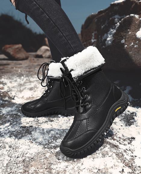 Children's Waterproof And Non-slip Fur Snow Boots