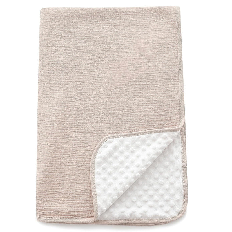 Baby beanie Velvet Pure Cotton crepe spring and autumn blanket blanket Amazon cross-border export hot sale