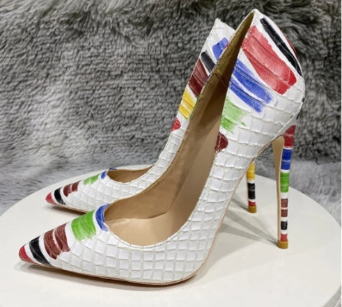 Color Swatch Textured Stiletto