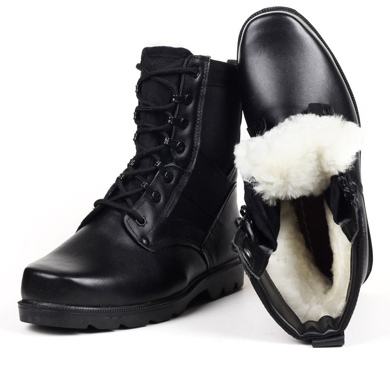 Y Autumn Genuine Leather Combat Boots Men's Winter Special Boots Desert Boots Men Tactical Boots Army Shoes