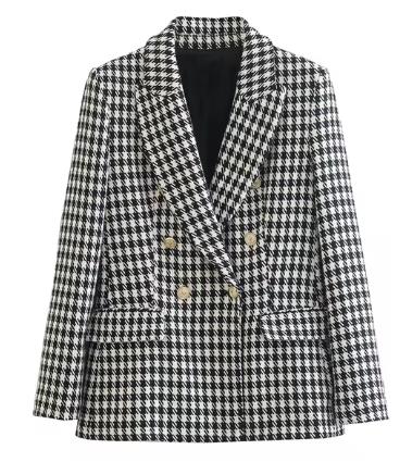 WOLFF trendiger Blazer mit Karomuster