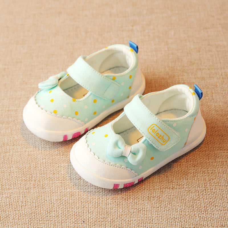 New spring and autumn square mouth little princess toddler shoes infant children's girls baby shoes