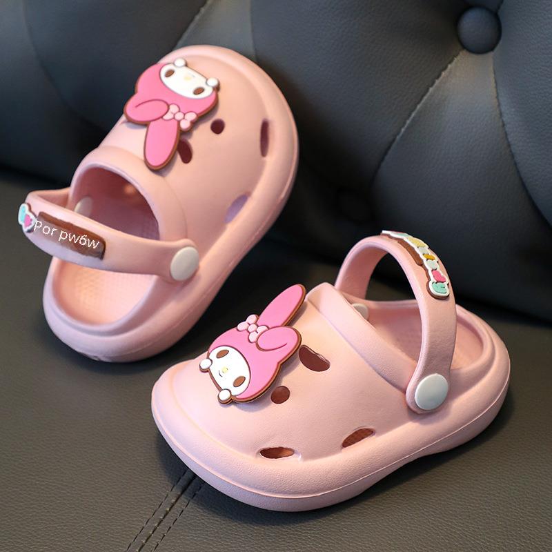 Children's Slippers Summer Girls' Baby's Cave Shoes Boys Cartoon Beach Two-Wear Korean-Style Non-Slip Sandals Garden Shoes