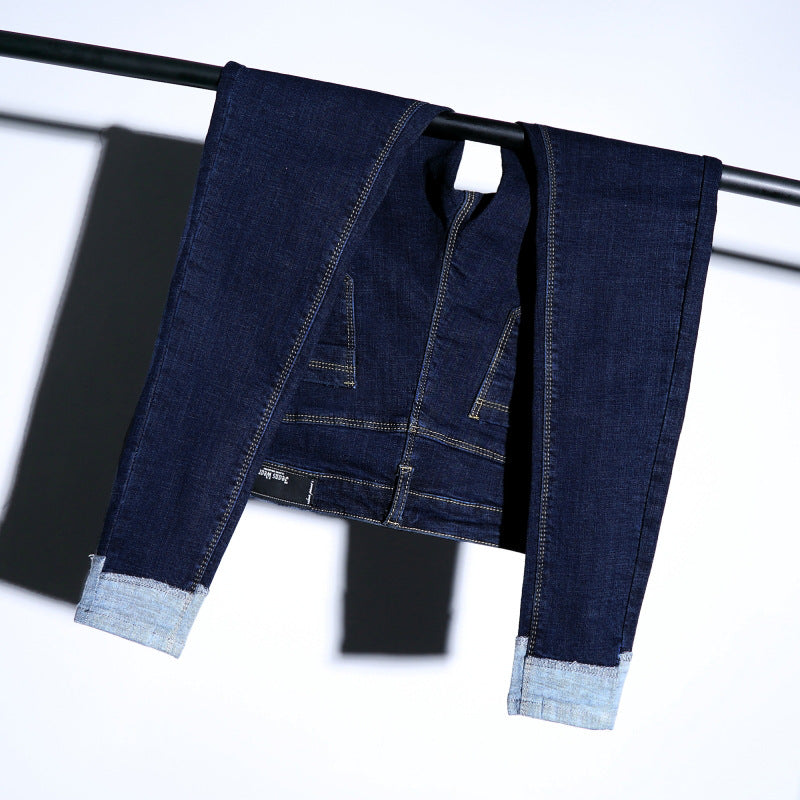 In the spring of new high waisted skinny jeans nine Korean curling pants jeans