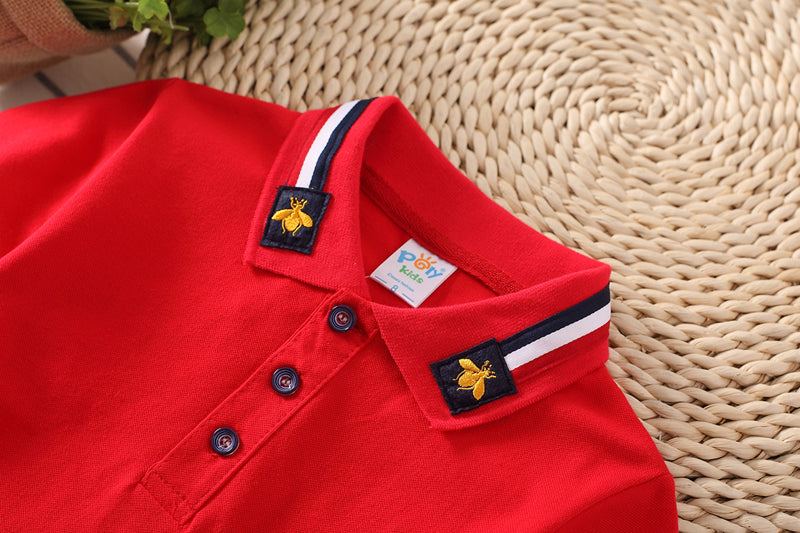 Summer Teen Polo Shirts for Boys Fashion Children Sports Tops Cotton Baby Breathable T Shirt 2-14 Years Kids Clothes