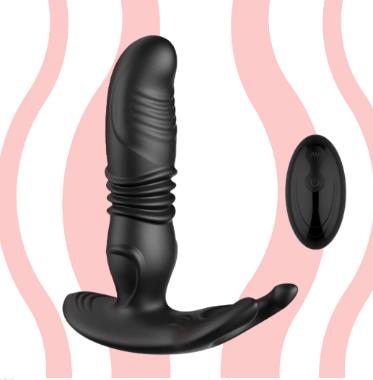 Male vibrator with back and forth and KEY remote control