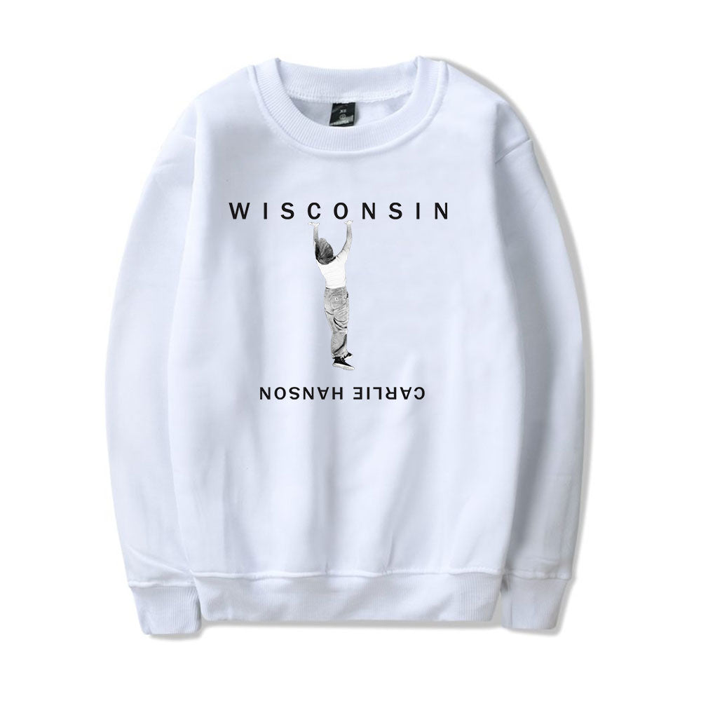 Carlie Hanson 608 World Merch Sweatshirt Men Women Print Pullover Unisex Harajuku Casual Sweatshirt