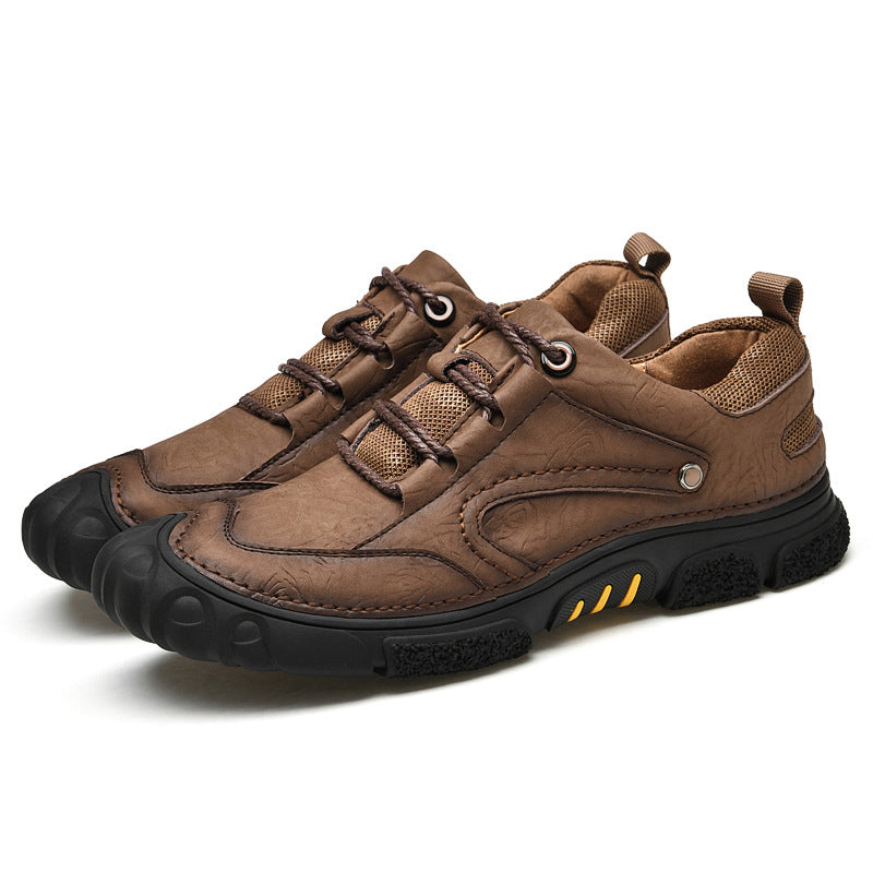 Personalized Leather Outdoor Casual Breathable Low-top Shoes
