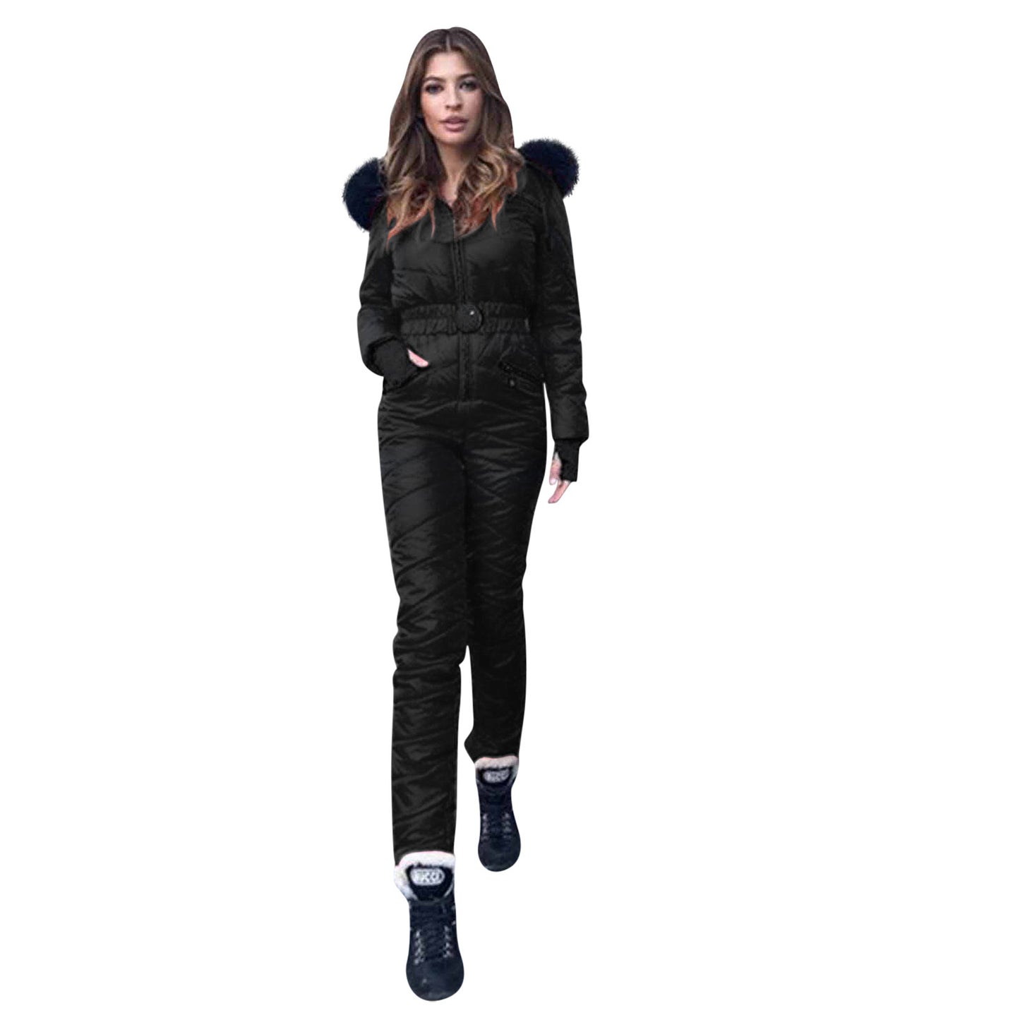 Fashion ladies ski outdoor sports zipper jumpsuit
