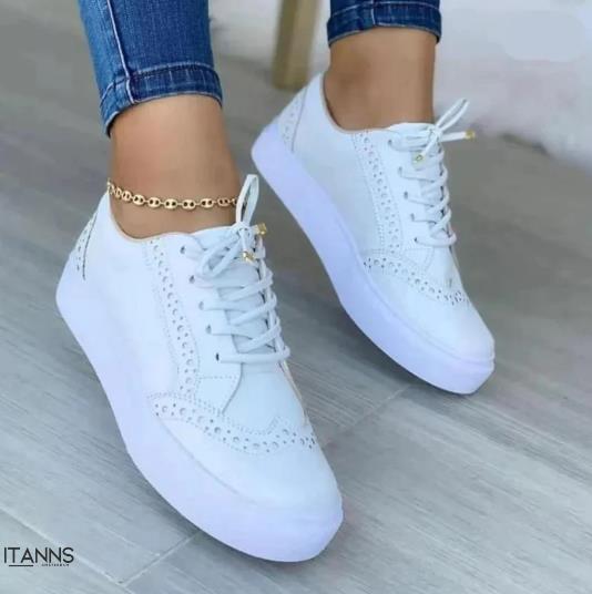 – Flache, lässige, bequeme orthopädische Sneaker