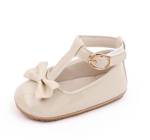 Spring and Autumn Bow 0-1 Year Old Baby Princess Shoes Baby Shoes Baby Shoes Learning Walking Shoes