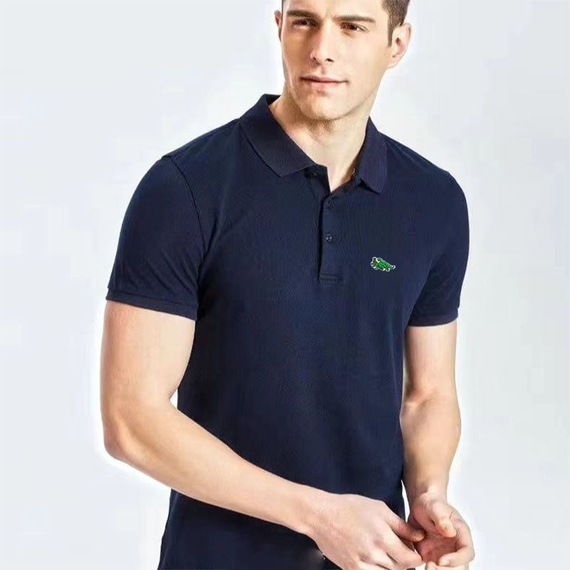 2024 New Men High-end Embroidered Casual Polo Shirt Short Sleeve Top High Quality Summer