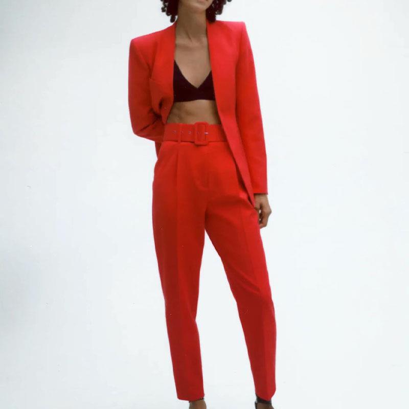 TAOP & ZA2274811 Early Autumn New Quality Women's Wear Without Laps Solid Color Suit Jacket 02274811620