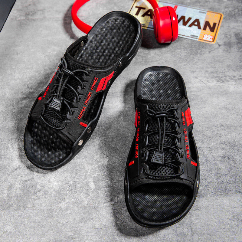 Shoes Rubber Men's Outdoor Leather Men's Cross Boys Sandals