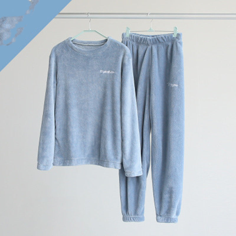 Wear Coral Fleece All-Match Loose Lazy Suit