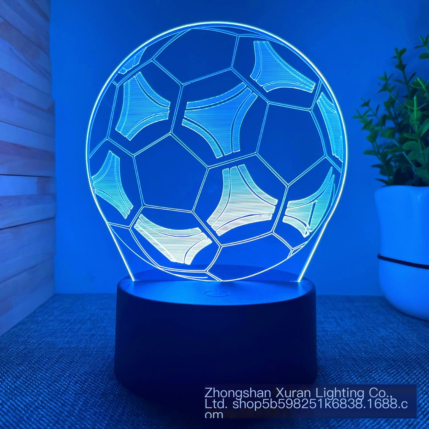Cross-border supply hot football hot 3D night light creative children's gifts atmosphere table lamp manufacturers wholesale