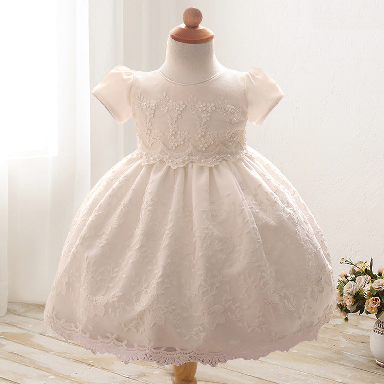 2020 New Girls Princess Dress Shaqun infant 100 day age children spot Flower Girl Dress Dress