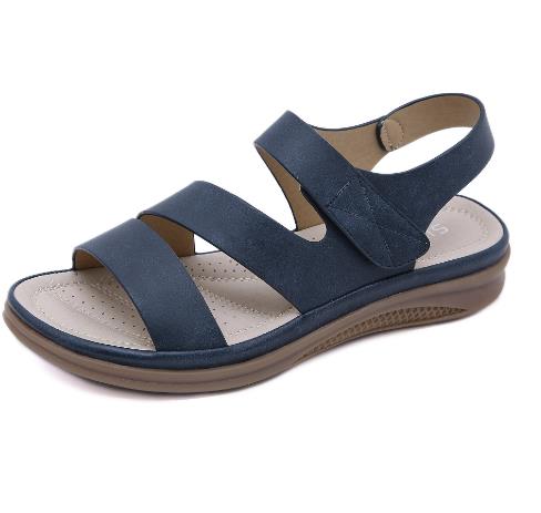 Women's sandals casual lightweight large size retro wedge heel comfortable sandals