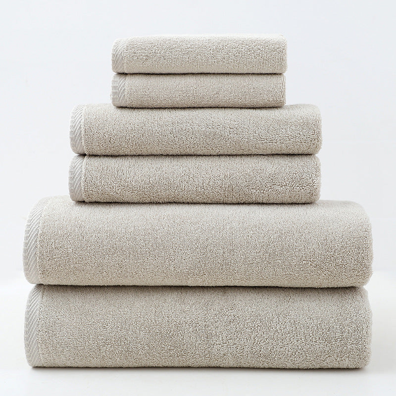 In stock wholesale cross-border towel bath towel cotton 6-piece set Amazon exclusively for adults cotton bath towel suit