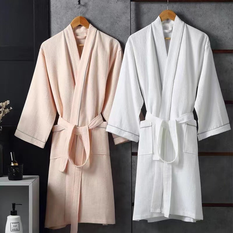 Hotel Bathrobe Cotton Hotel Nightgown Men and Women Adult Hotel Bathrobe Hotel Homestay Five-star Hotel Bathrobe