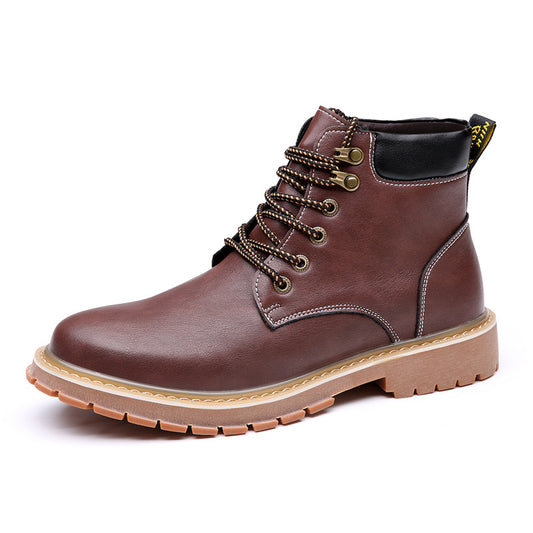 Men's high top Martin boots British style retro fashion