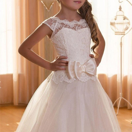 Performing The Birthday Party Princess Flower Girl's Fluffy Skirt