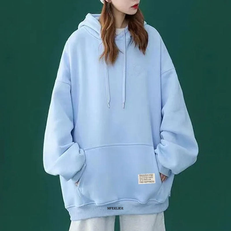 Plus Size 6XL 150kg Spring Long Sleeve t Shirt Outwear with Hooded Top Black White Tops Women Full Sleeve Casual Female Tees