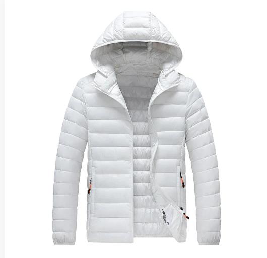 Winter men's Korean version slim-fit detachable hat casual trend