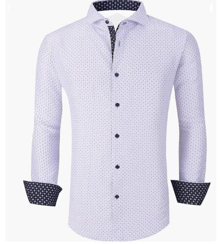 Luxury Mens Slim Fit Shirt Plaid Mens Shirts Slim Fit Cotton Long Sleeve Formal Dress Casual Social Plus Size Shirt