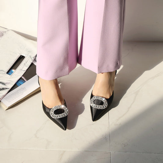Sandal stiletto pointed 8cm high heels