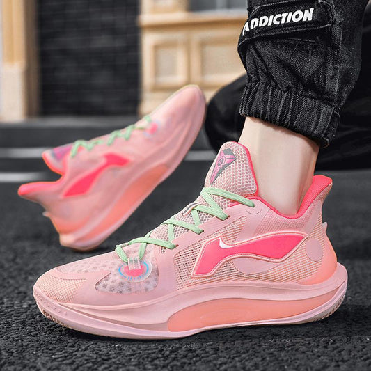 Sonic 11 Summer Basketball Shoes Male Youth Student Edition Street Sports Shoes MD Rubber and Plastic Sole Netting Shoes 36-45