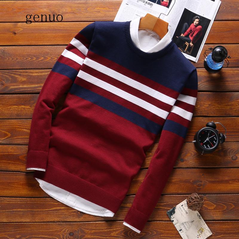 Men's wool sweater, men's fake cotton jacket, for autumn and winter