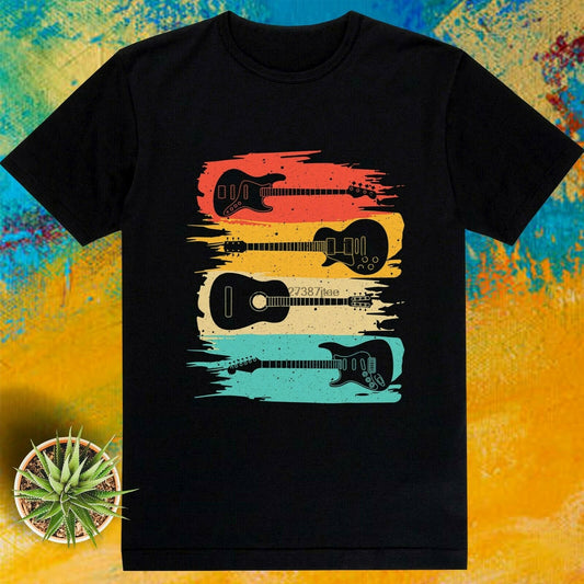 Guitar Lover Funny Guitar Collection Vintage  T-Shirt Tee Shirt EB10114435