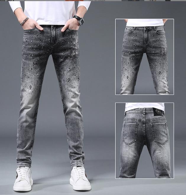 Jeans Men's Feet Pants Korean Version