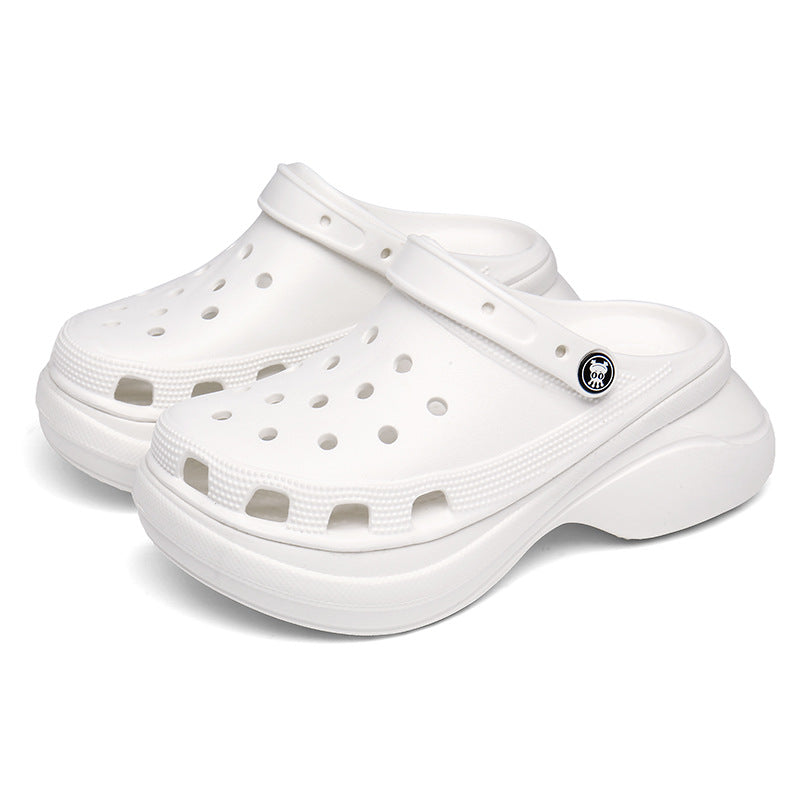 Thick-soled Daddy Shoes Retro Beach Hole Shoes