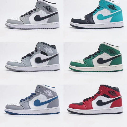 Putian shoes source delivery first layer AJ1 MID Joe 1 MID-top basketball shoes men's shoes wear-resistant women's sneaker